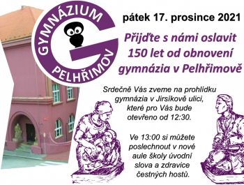 150 let od obnovení pelhřimovského gymnázia